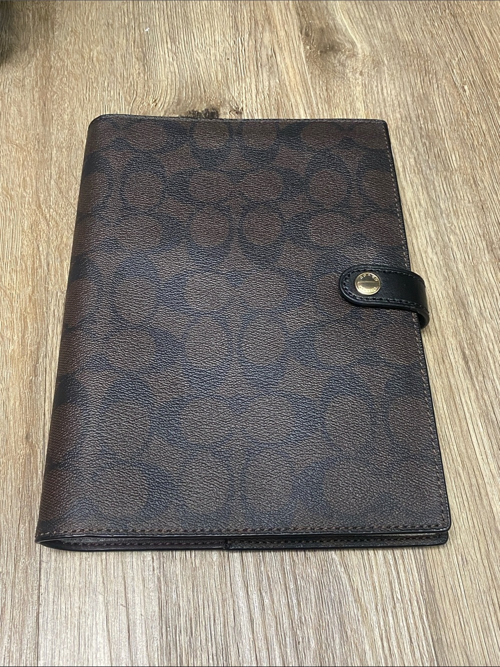 Coach Signature Black and Brown Notebook